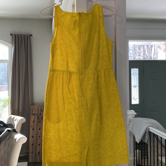 J Crew womens yellow dress sz 6 - Picture 4 of 5
